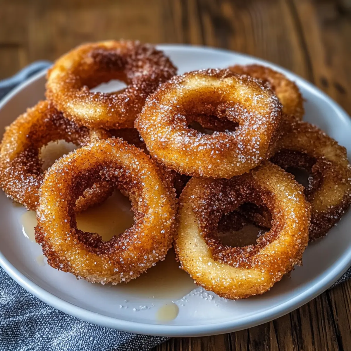 Air Fryer Cinnamon Apple Ring
