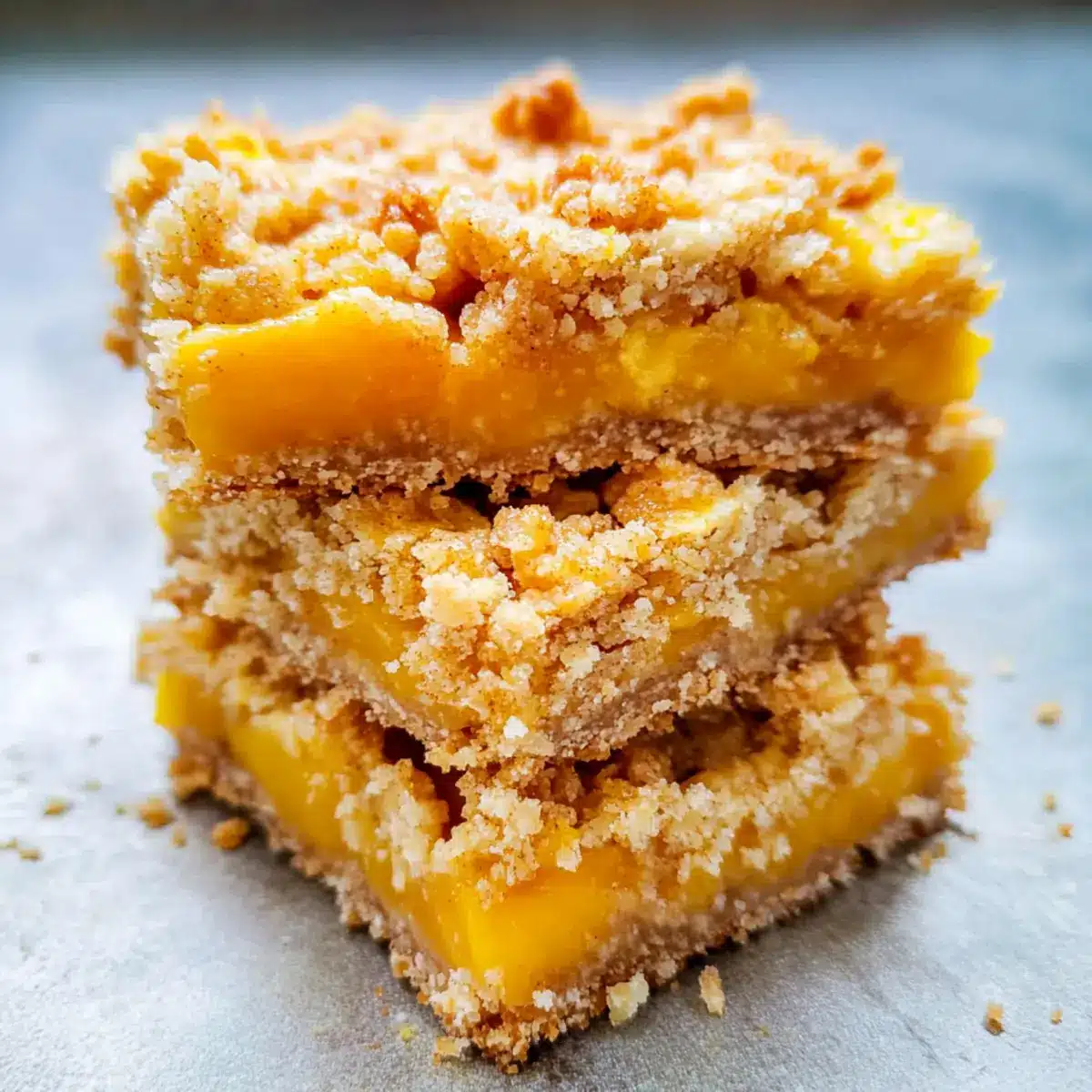 Mango Oatmeal Crumble Bars