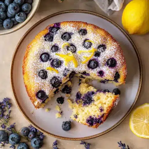 Vegan Lemon Blueberry Cake