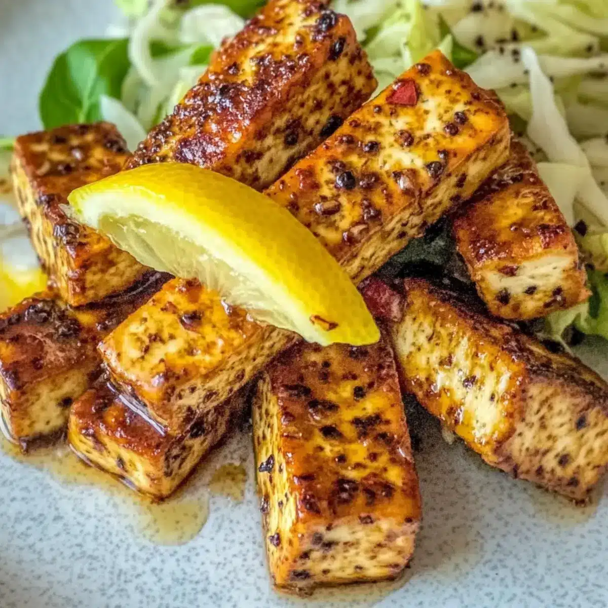 Zesty Lemon Pepper Tofu