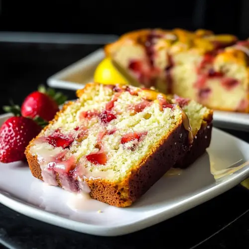 Strawberry Lemonade Quick Bread