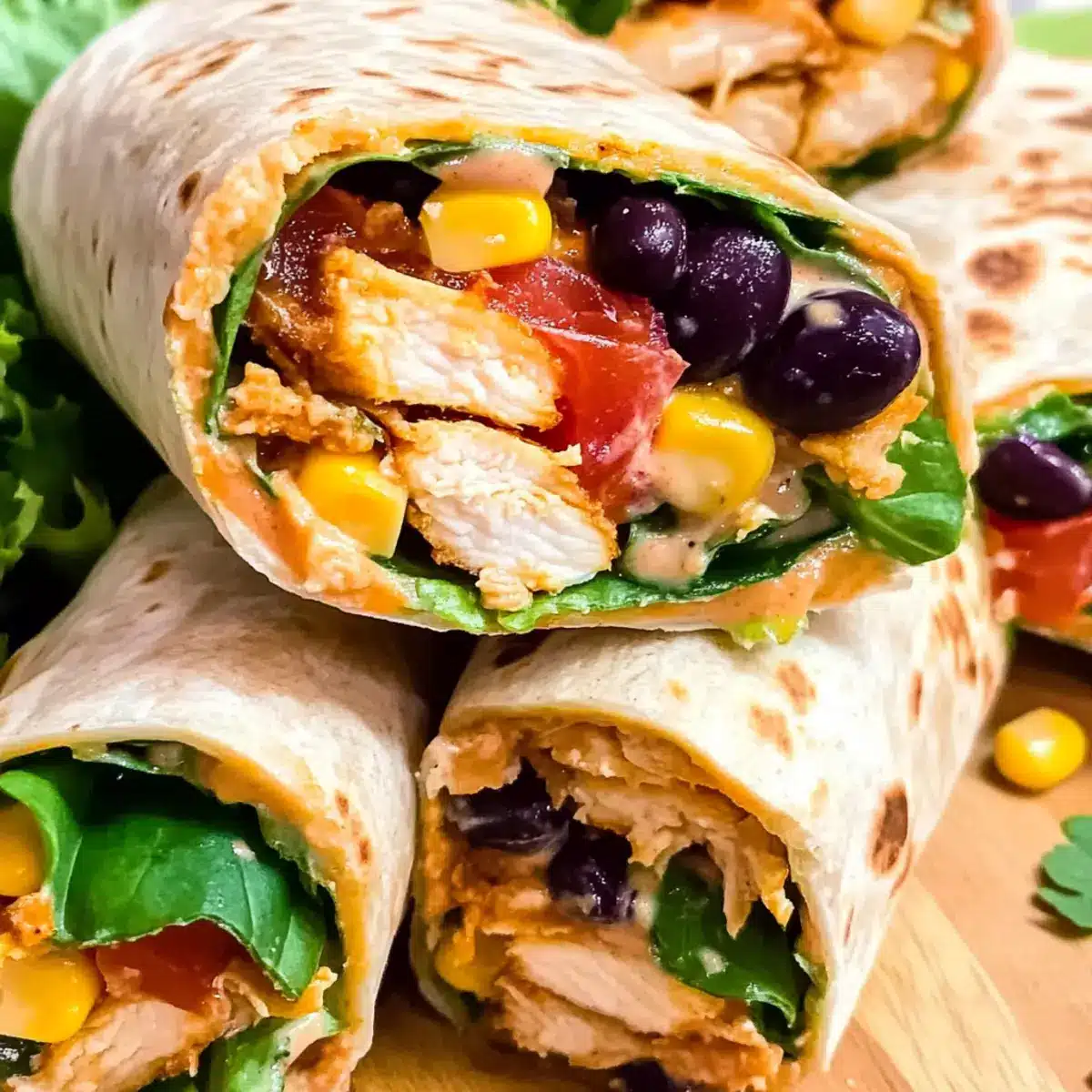 Southwest chicken wrap
