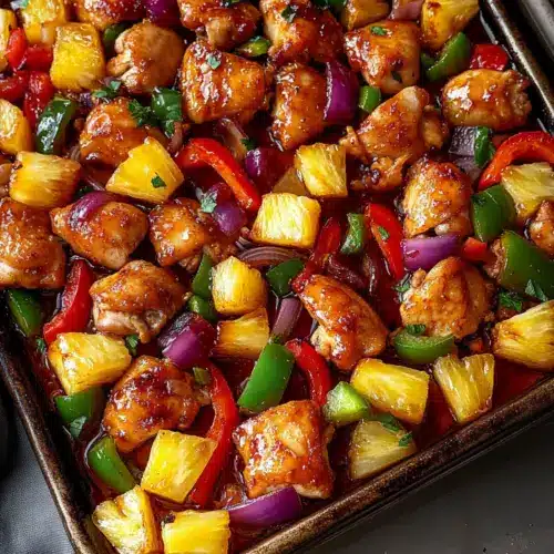 Hawaiian Chicken Sheet Pan