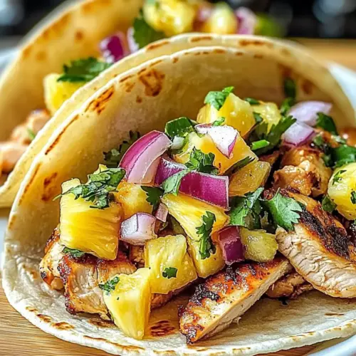 Pineapple Chicken Tacos