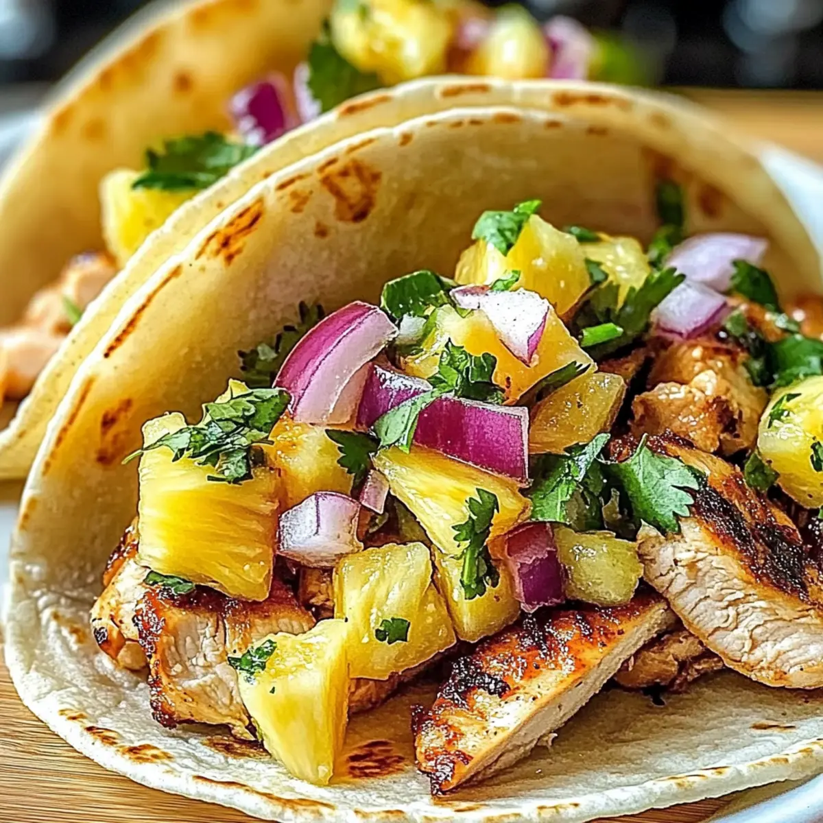 Pineapple Chicken Tacos