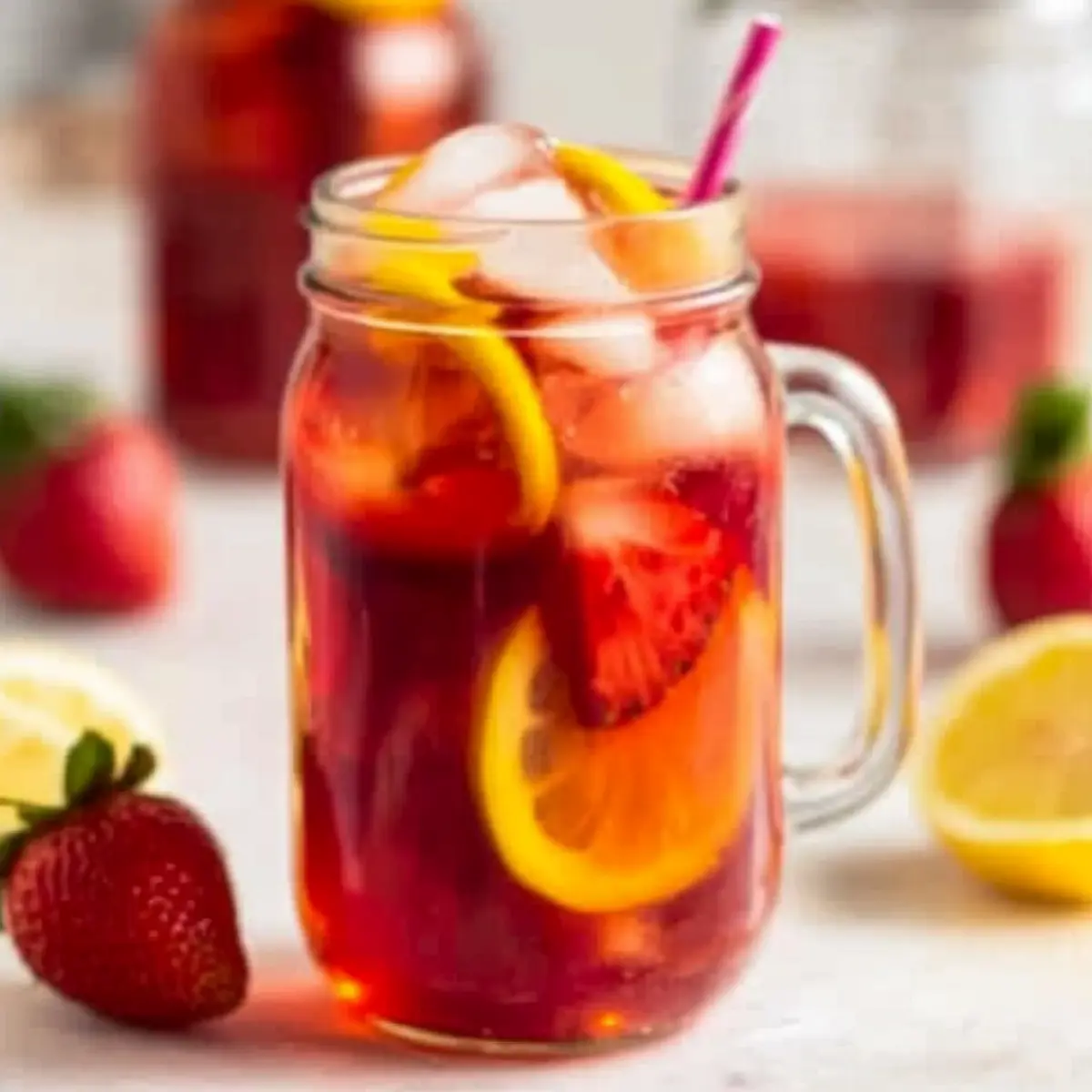 Iced Strawberry Tea