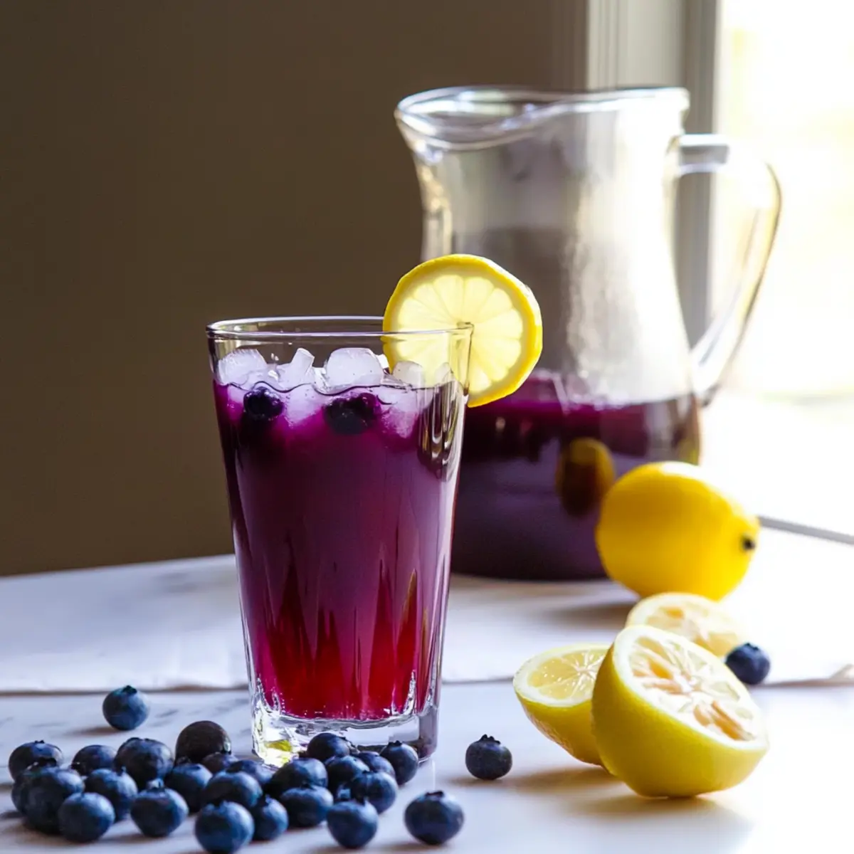 blueberry-lemon iced tea