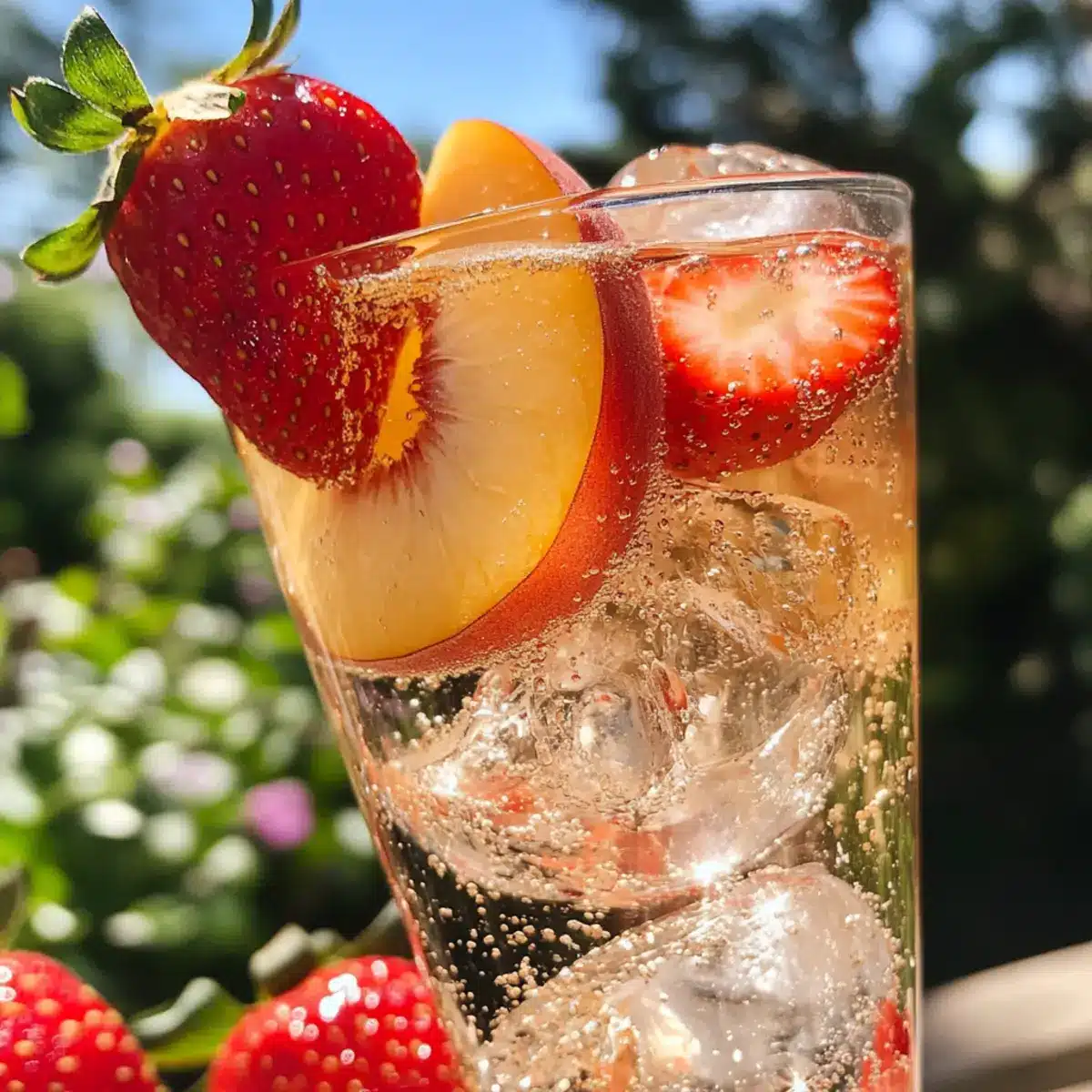 Strawberry Peach Soda