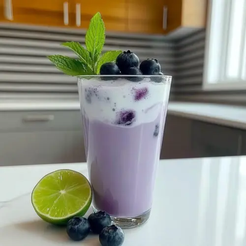 Blueberry Coconut Cooler Mocktail