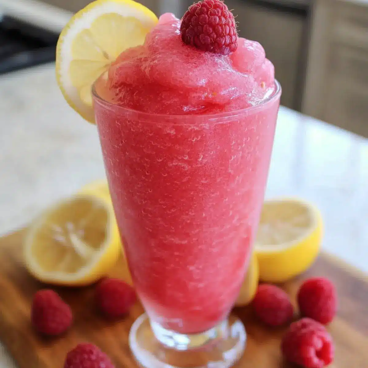 Raspberry Lemonade Slushie