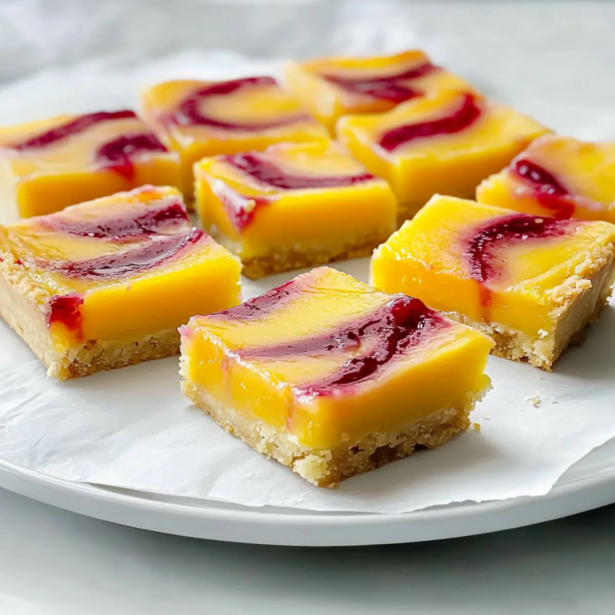 Raspberry Mango Bars