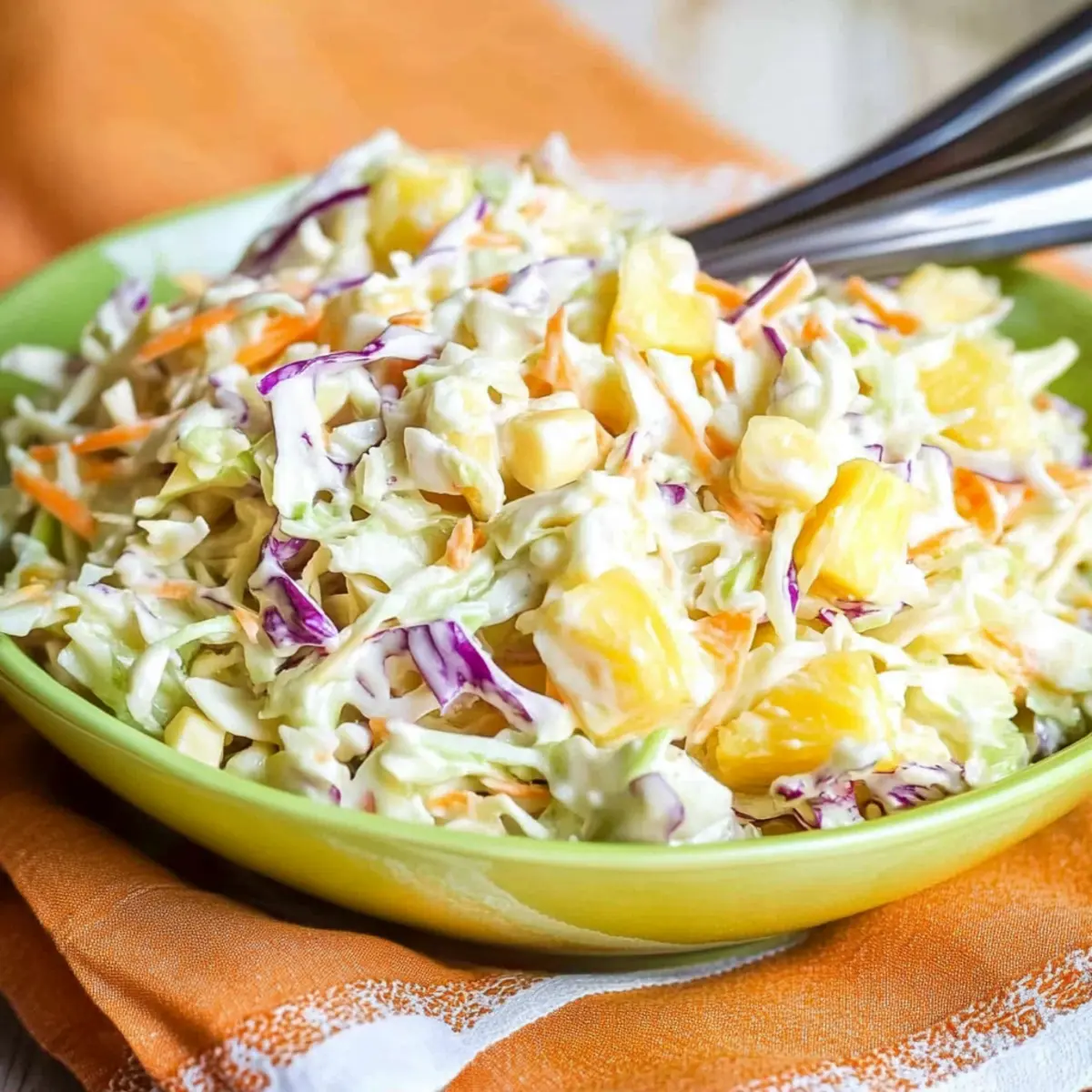 Hawaiian Pineapple Coleslaw