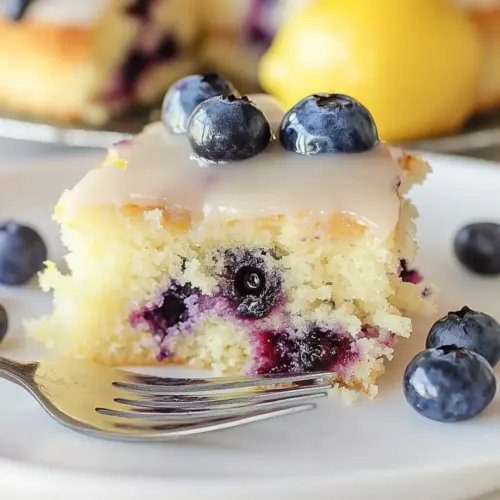 Lemon Blueberry Sheet Cake