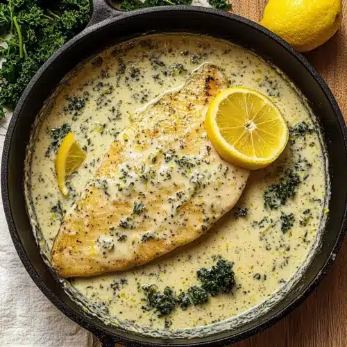 Creamy Lemon Garlic Herb Tilapia