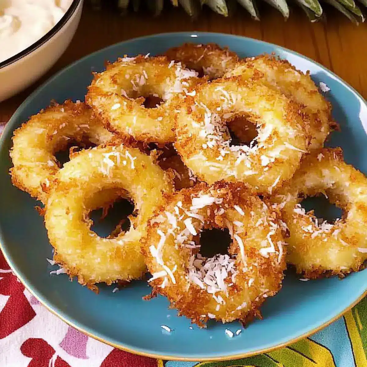 Fried Piña Colada Rings