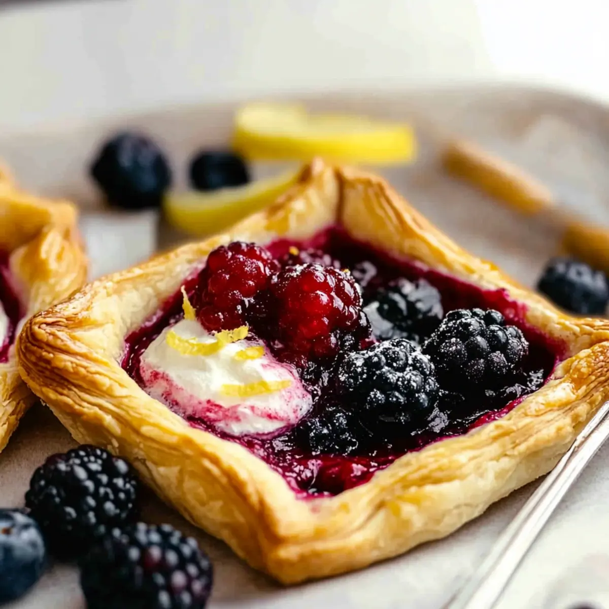 Mixed Berry Puff Pastry Tarts