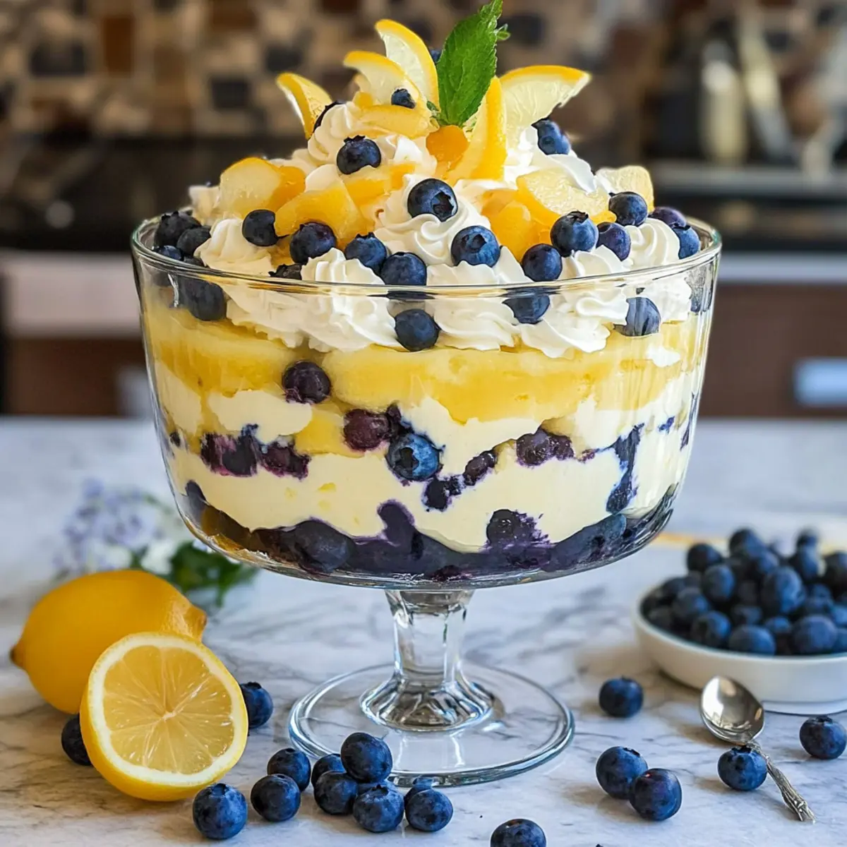 Lemon Blueberry Trifle