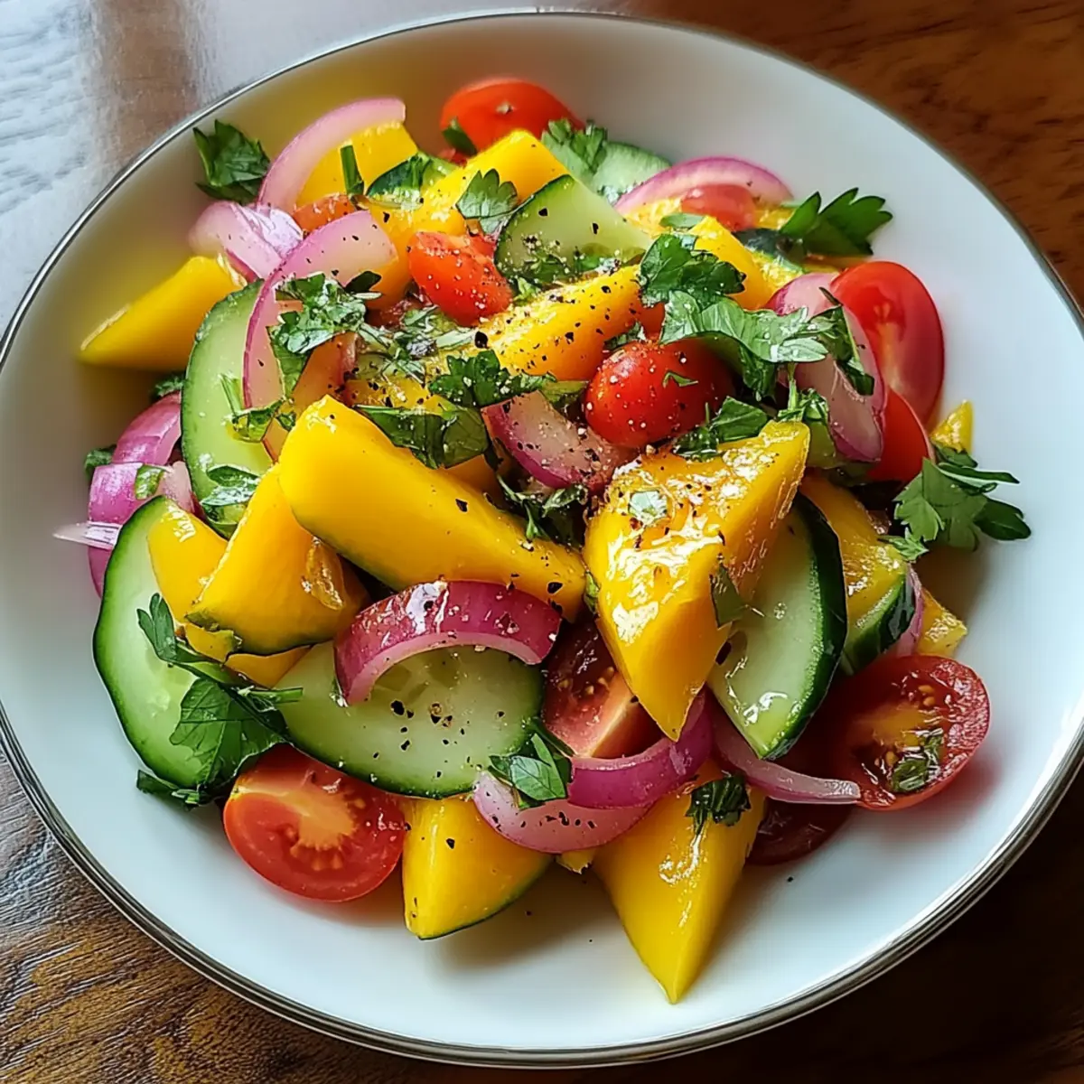 Mango Salad Recipe with Lime Dressing