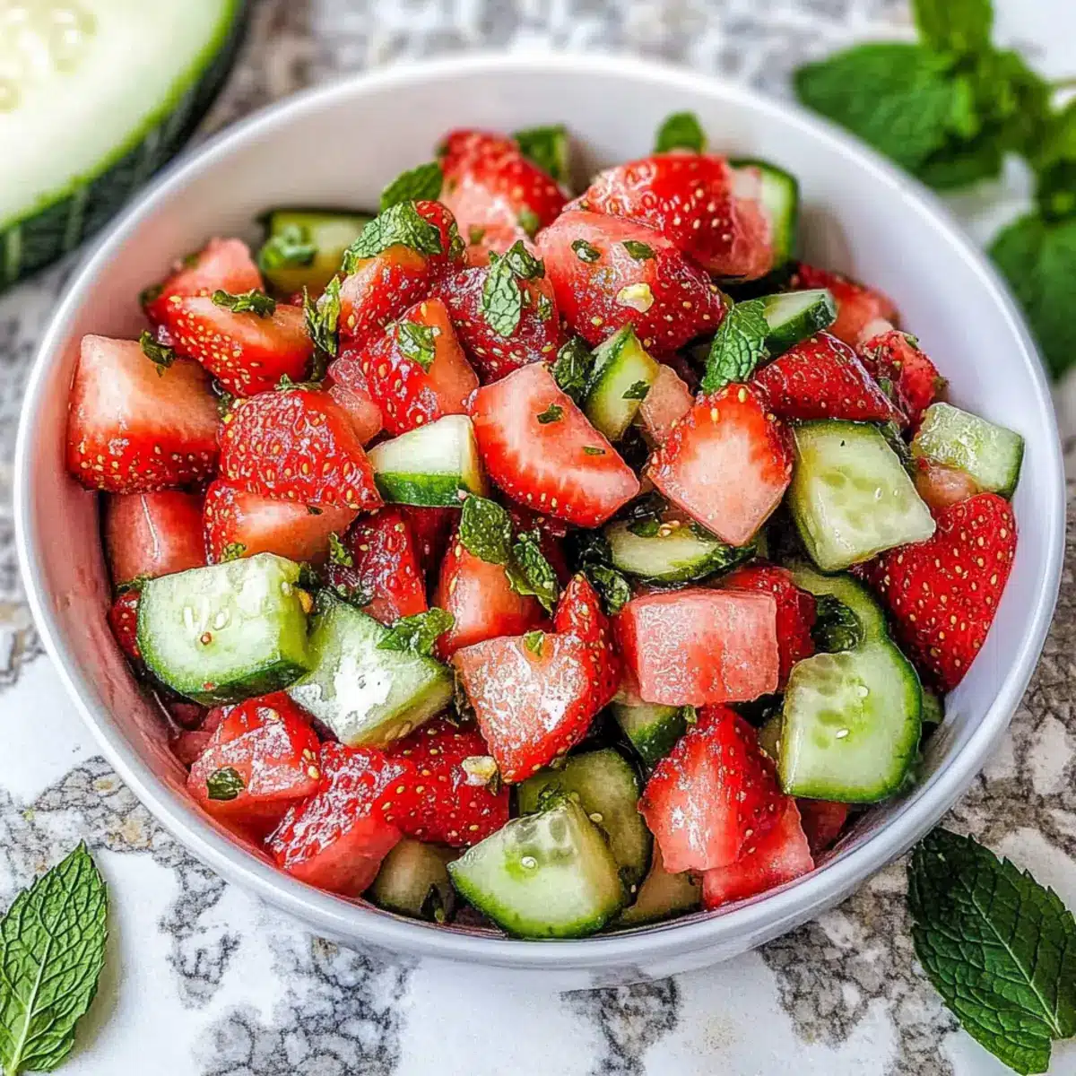 Cucumber Strawberry Salad