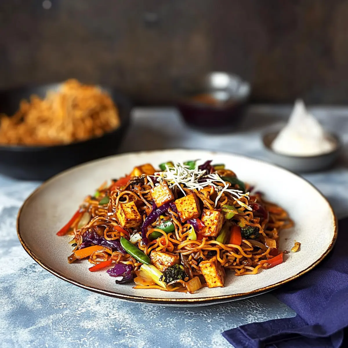 Vegetable Tofu Lo Mein