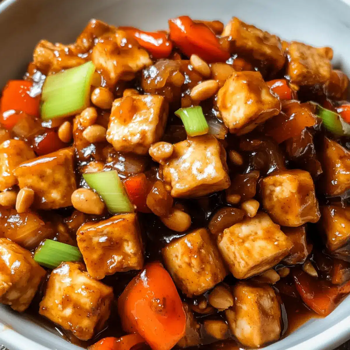 Vegan Kung Pao Tofu