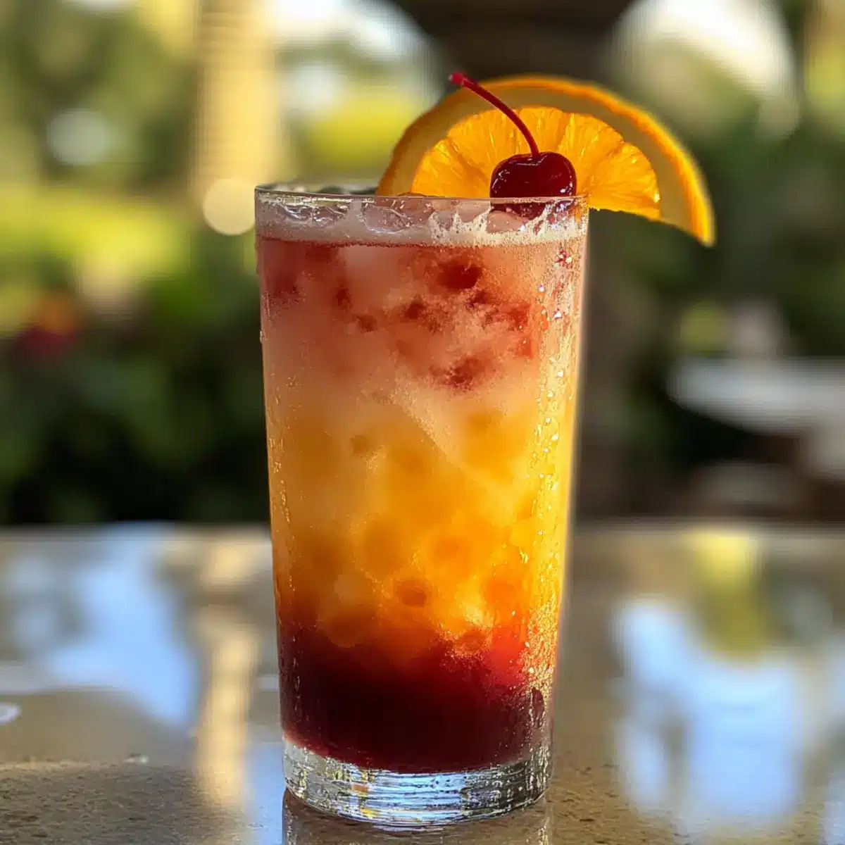 Malibu Sunset Mocktail