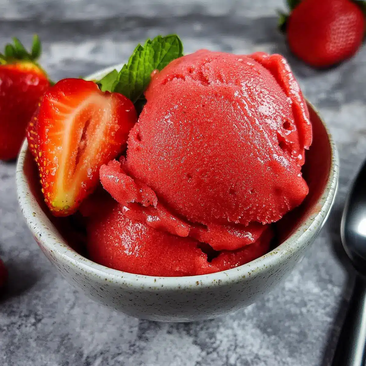 Strawberry Sorbet