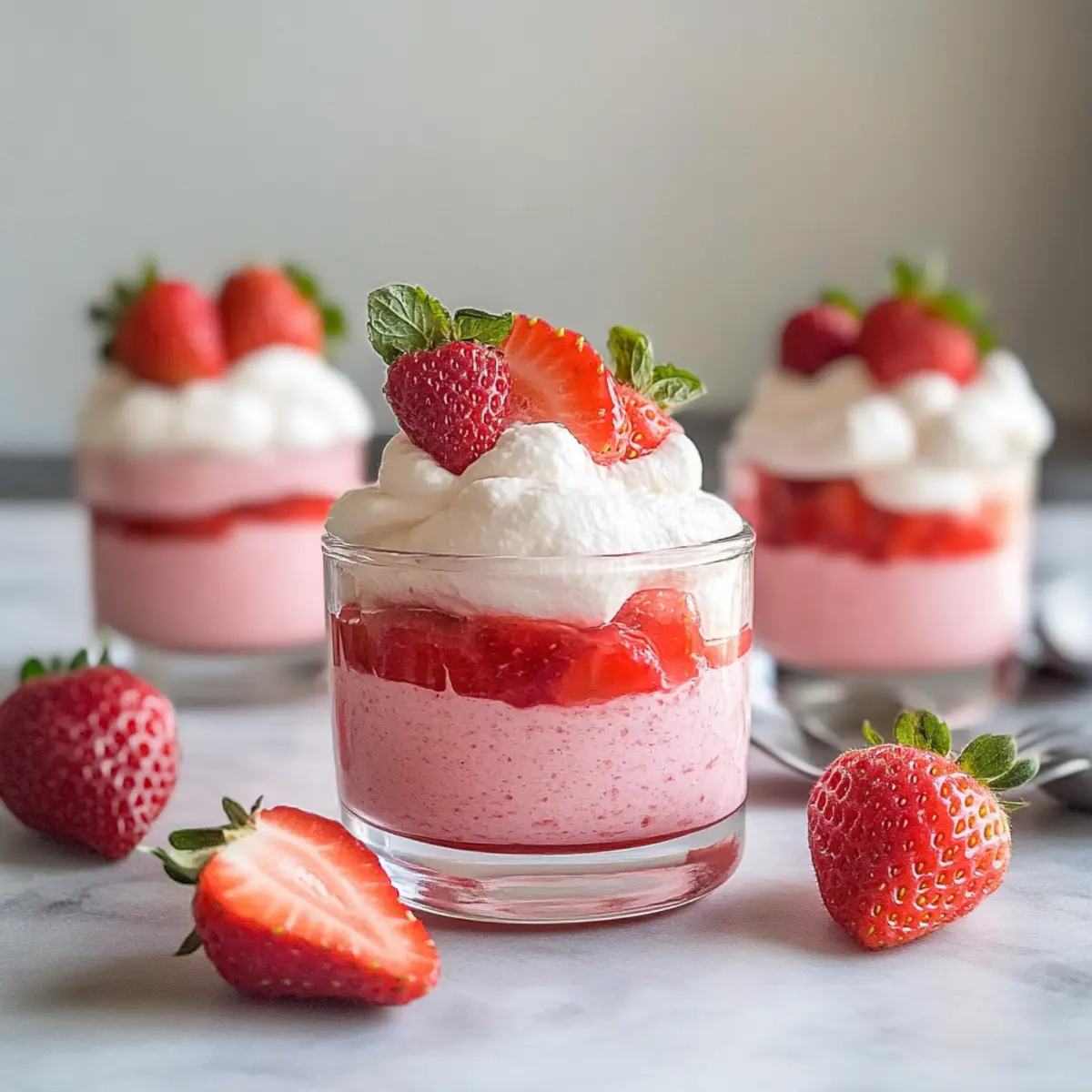 Fresh Strawberry Mousse