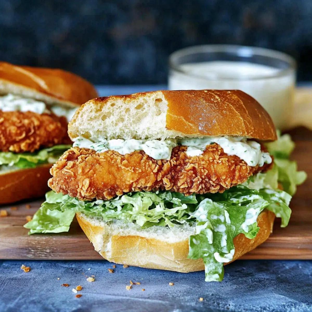 Crispy Chicken Caesar Sandwich
