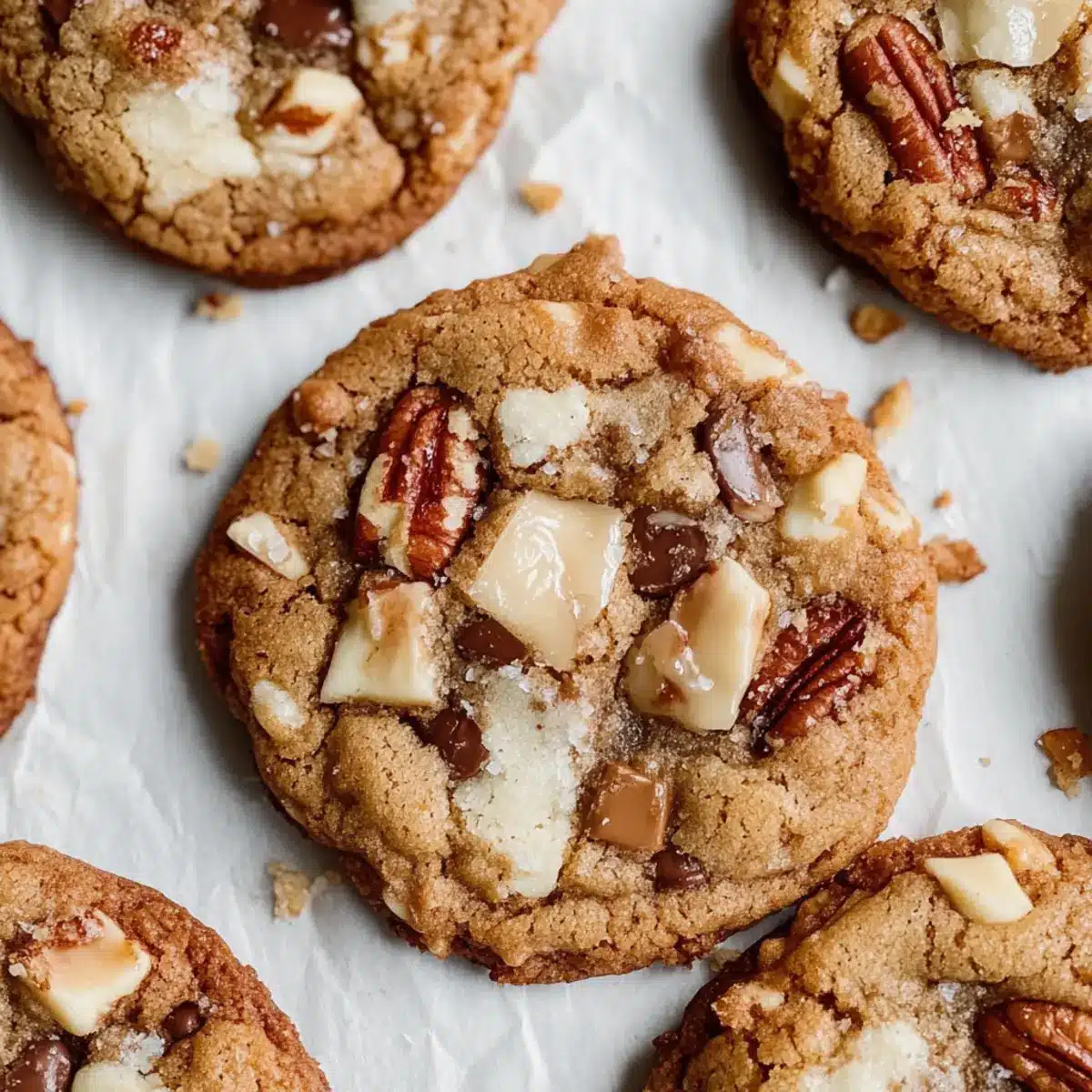 Chai White Chocolate Toffee Cookies