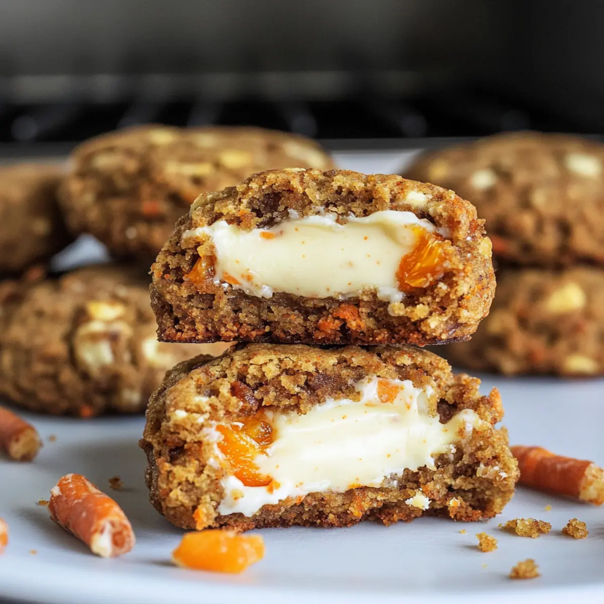 Carrot Cake Cookies-Stuffed