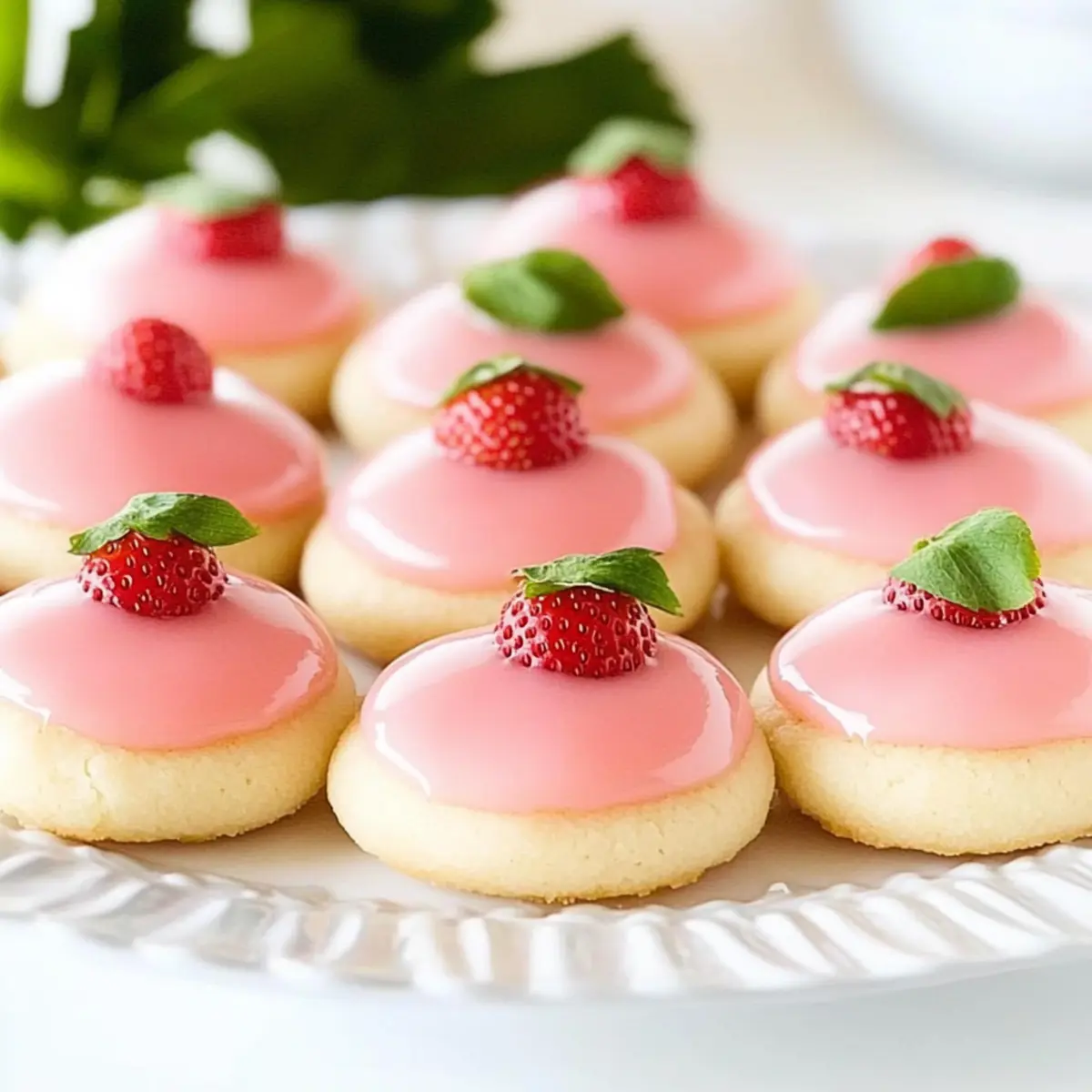 Strawberry Lemonade Meltaway Cookies