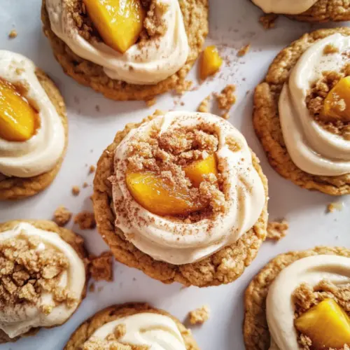 Peach Cobbler Cookies