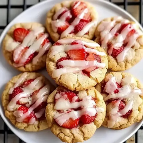 Strawberry Shortcake Butter Cookies