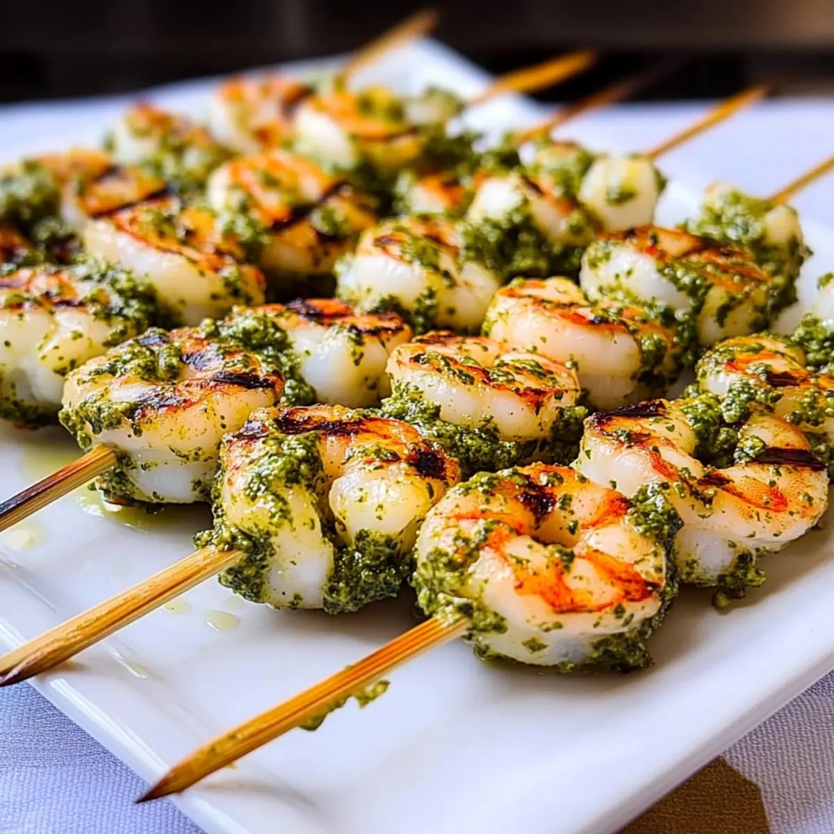 Pesto Grilled Shrimp