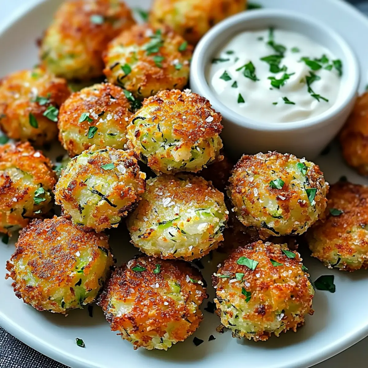 Zucchini Garlic Bites