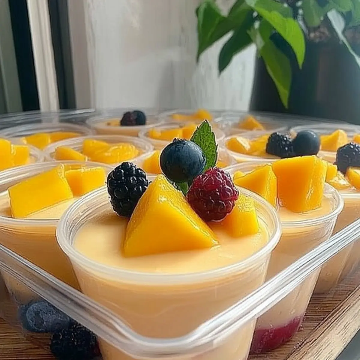 No-Bake Mango Panna Cotta