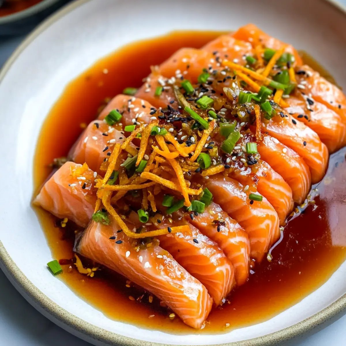 Spicy Salmon Crudo & Carrots