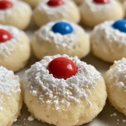th of July Thumbprint Cookies