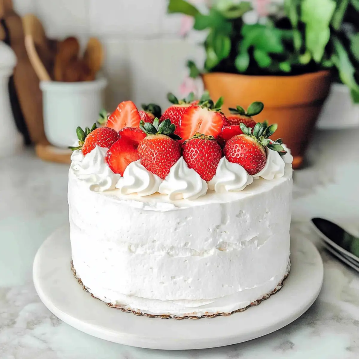 Strawberry Cream Cake