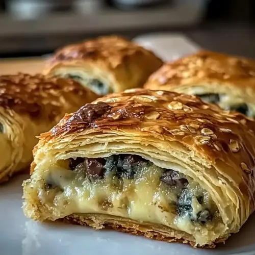 Cheese and Spinach Stuffed Pastry