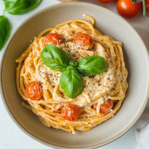 Roasted Tomato and Garlic Ricotta Pasta