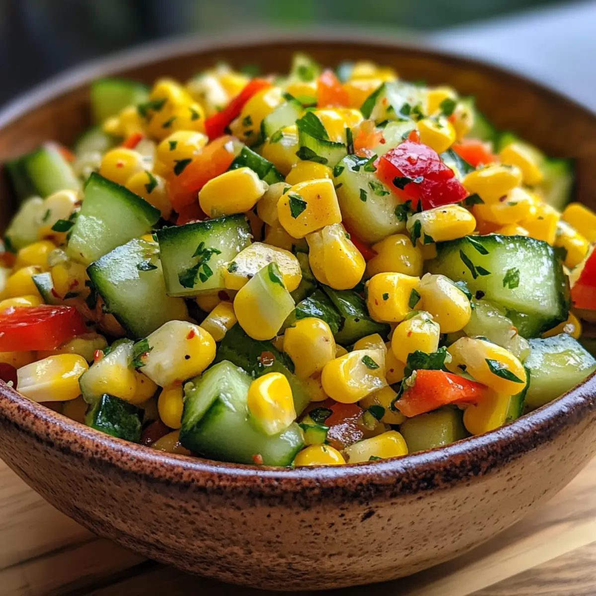 Corn and Cucumber Picnic Salad