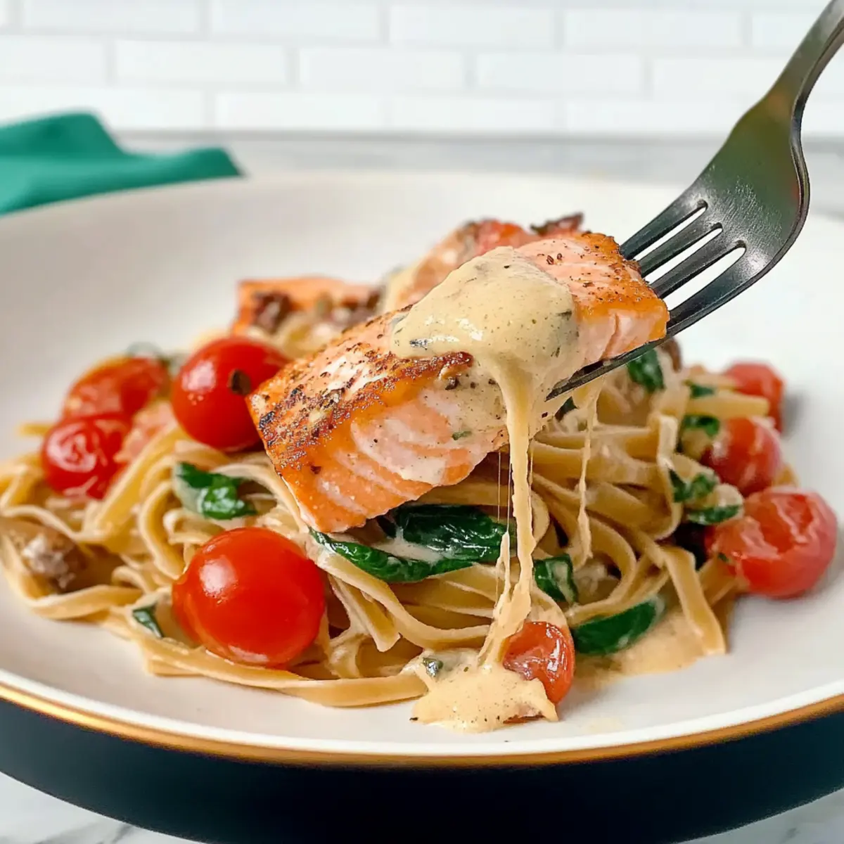 Tuscan Salmon Pasta
