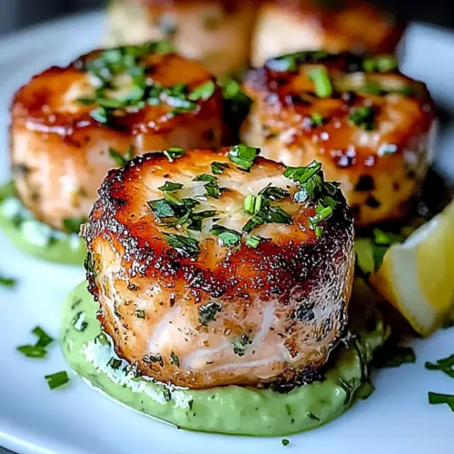 Salmon Balls Avocado Sauce