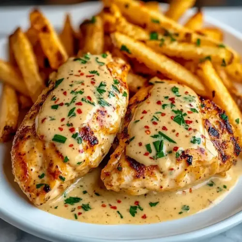 Chicken Fillet in Spicy, Creamy Garlic-Parmesan Sauce