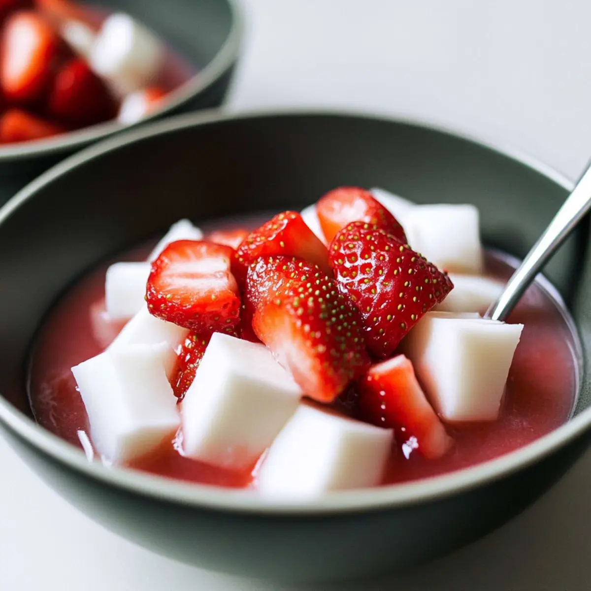 Strawberry-Haupia Agar Agar